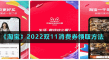 《淘寶》2022雙11消費券領(lǐng)取方法