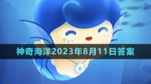 《支付寶》神奇海洋2023年8月11日答案