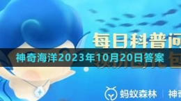 《支付寶》神奇海洋2023年10月20日答案